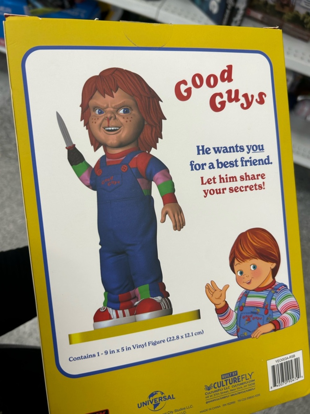 Good Guys Chucky Figure Toy - Blue Overalls Multicolor Outfit